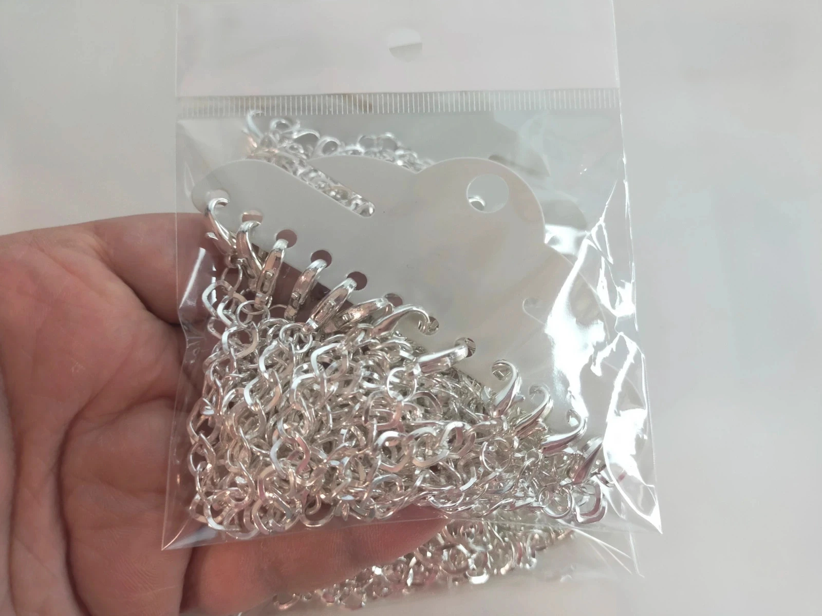 36 verzilverde armbanden met ketting 20cm lot nr. 6585 – photo 4